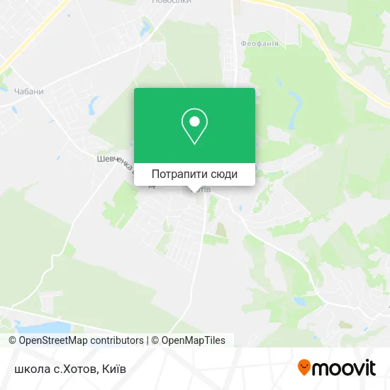 Карта школа с.Хотов