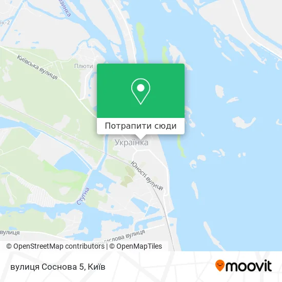 Карта вулиця Соснова 5