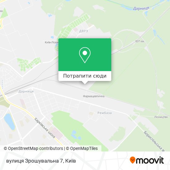 Карта вулиця Зрошувальна 7