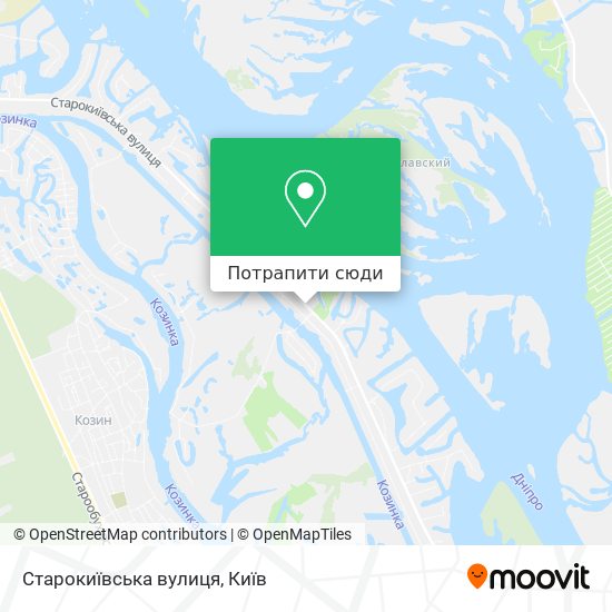 Карта Старокиївська вулиця