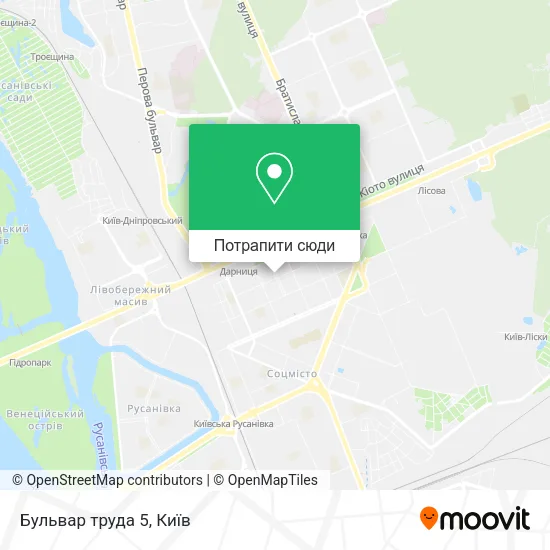 Карта Бульвар труда 5