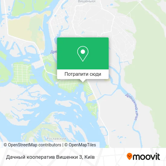 Карта Дачный кооператив Вишенки 3