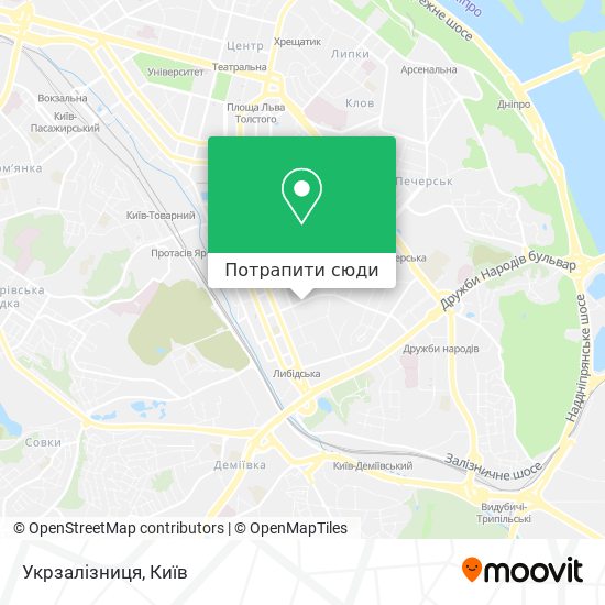 Карта Укрзалiзниця