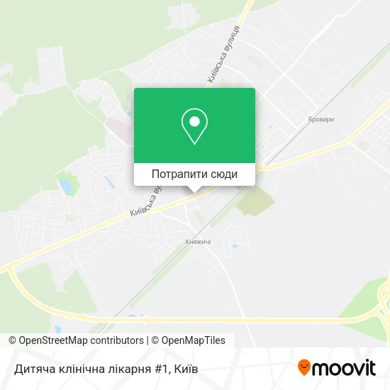 Карта Дитяча клінічна лікарня #1