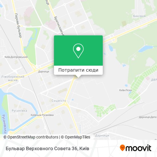Карта Бульвар Верховного Совета 36