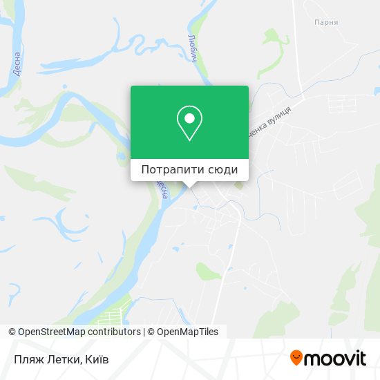 Карта Пляж Летки