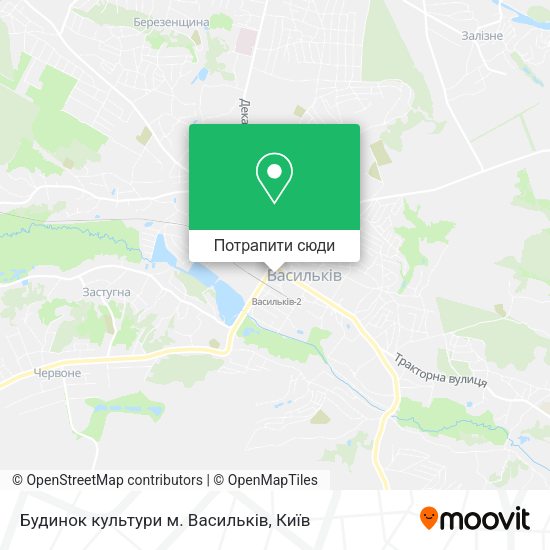 Карта Будинок культури м. Васильків