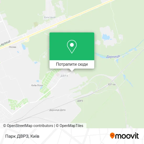 Карта Парк ДВРЗ