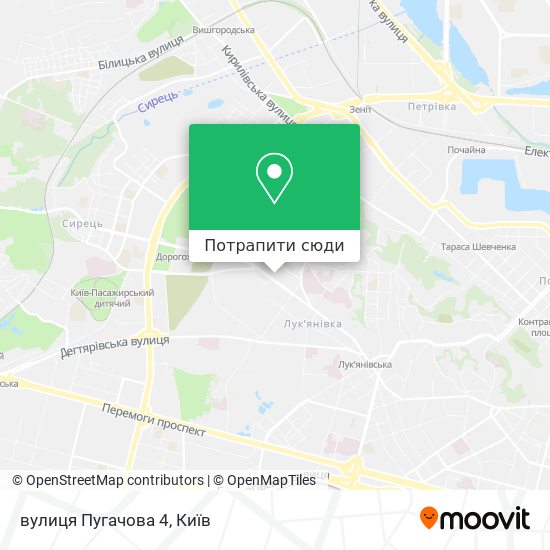 Карта вулиця Пугачова 4
