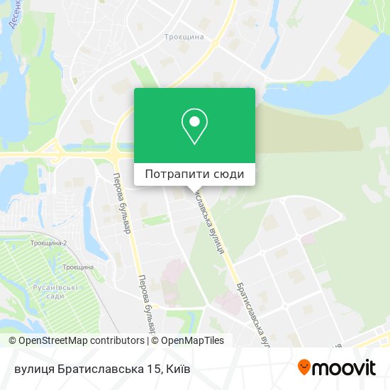 Карта вулиця Братиславська 15