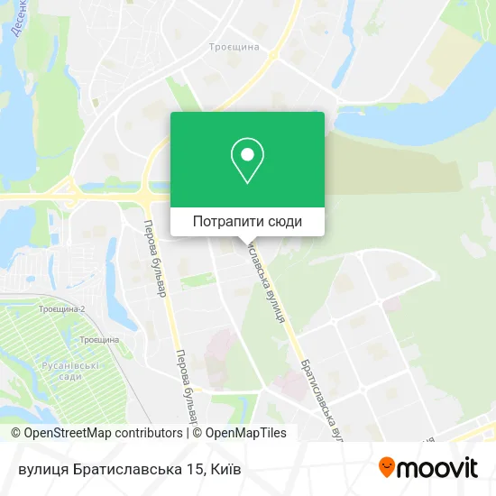 Карта вулиця Братиславська 15