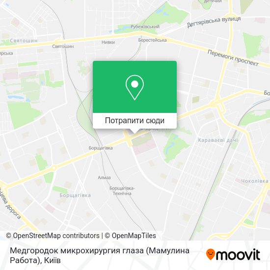 Карта Медгородок микрохирургия глаза (Мамулина Работа)