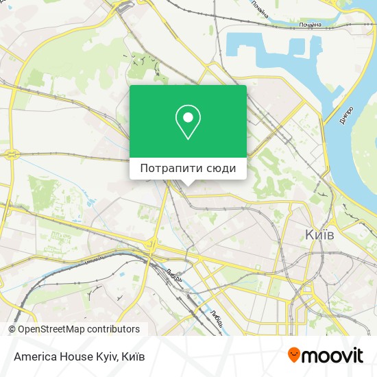 Карта America House Kyiv