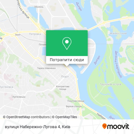 Карта вулиця Набережно-Лугова 4