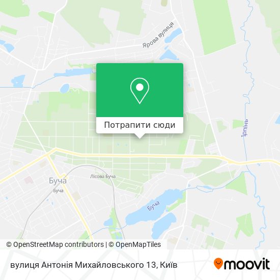 Карта вулиця Антонія Михайловського 13