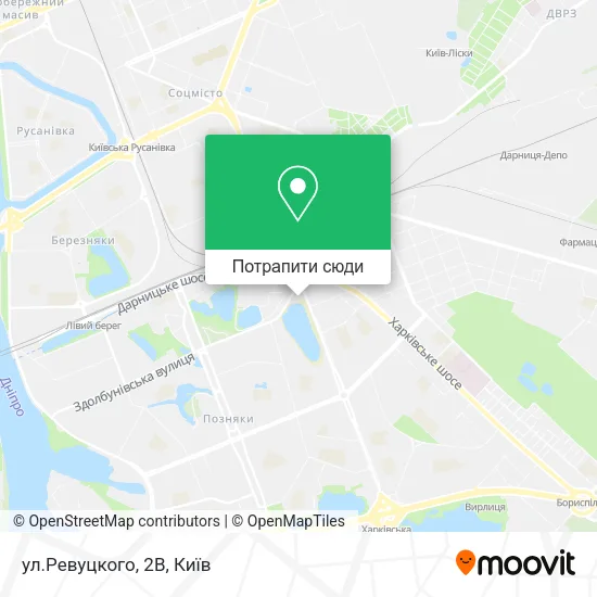 Карта ул.Ревуцкого, 2В