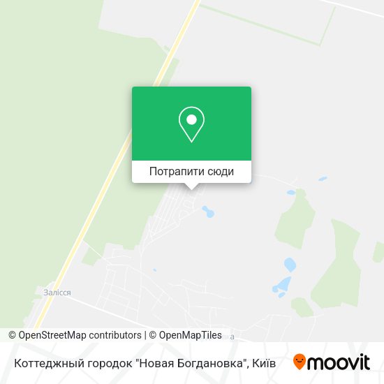 Карта Коттеджный городок "Новая Богдановка"