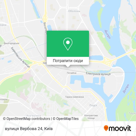 Карта вулиця Вербова 24