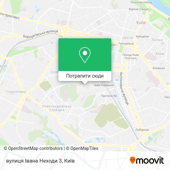 Карта вулиця Івана Неходи 3