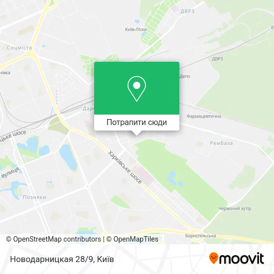Карта Новодарницкая 28/9