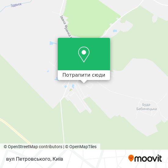 Карта вул Петровського