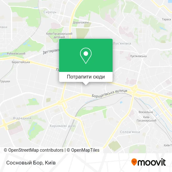 Карта Сосновый Бор
