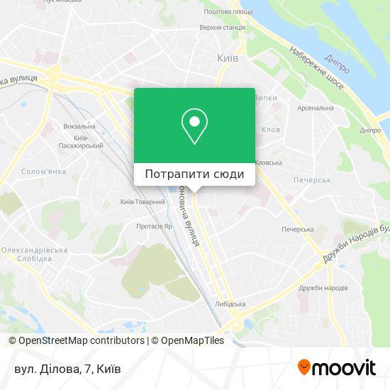 Карта вул. Ділова, 7