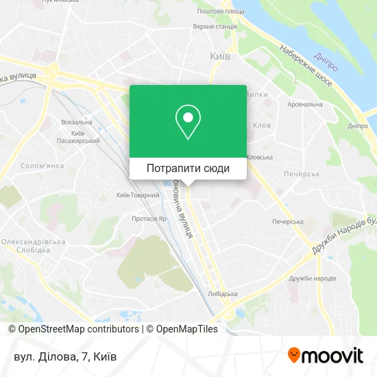 Карта вул. Ділова, 7