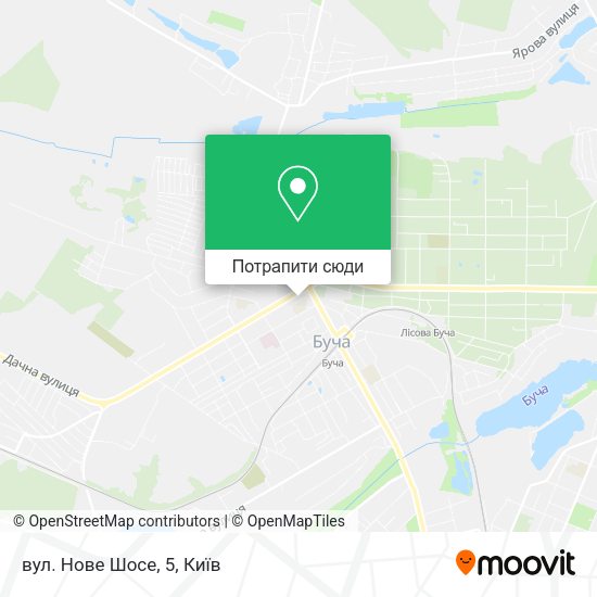 Карта вул. Нове Шосе, 5