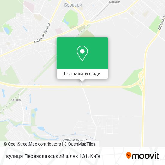 Карта вулиця Переяславський шлях 131