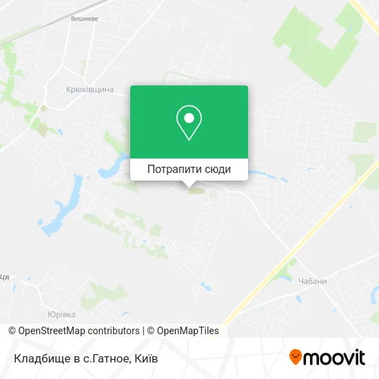 Карта Кладбище в с.Гатное