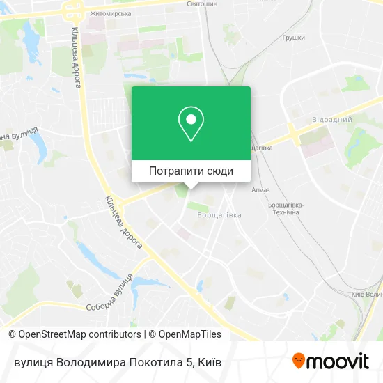 Карта вулиця Володимира Покотила 5
