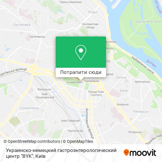 Карта Украинско-немецкий гастроэнтерологический центр "BYK"