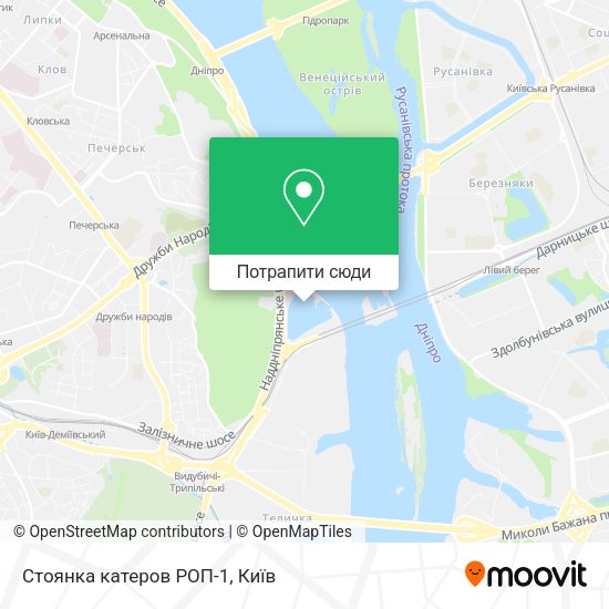 Карта Стоянка катеров РОП-1