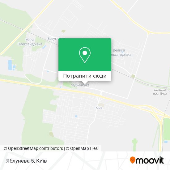 Карта Яблунева 5