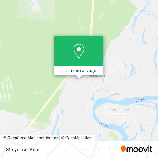 Карта Яблуневе