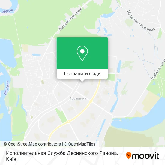 Карта Исполнительная Служба Деснянского Района