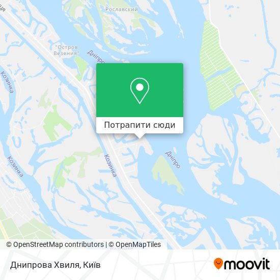 Карта Днипрова Хвиля
