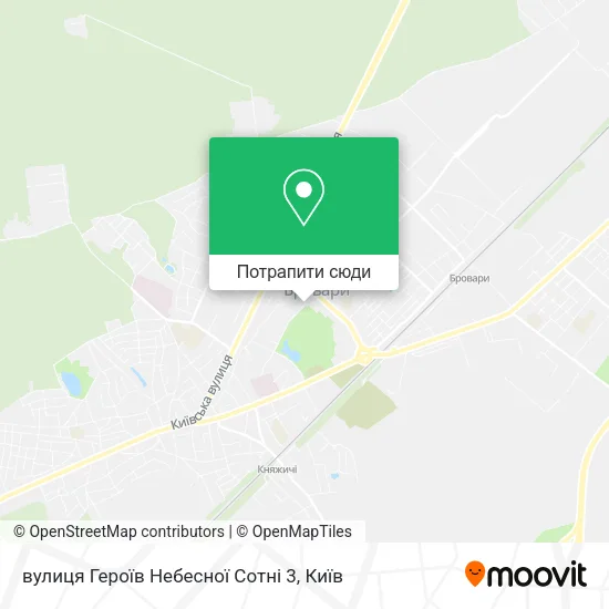 Карта вулиця Героїв Небесної Сотні 3