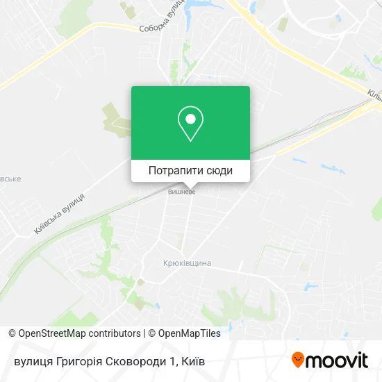 Карта вулиця Григорія Сковороди 1