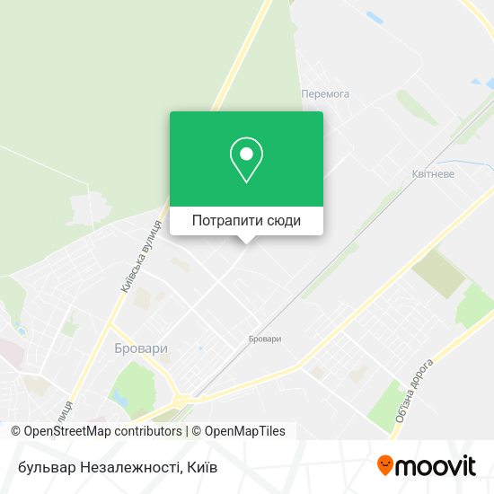 Карта бульвар Незалежності