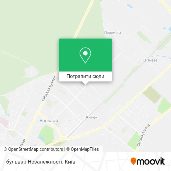 Карта бульвар Незалежності