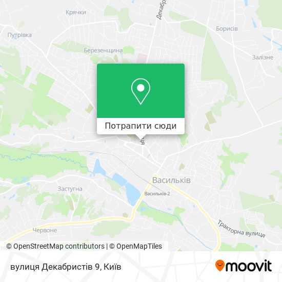 Карта вулиця Декабристів 9