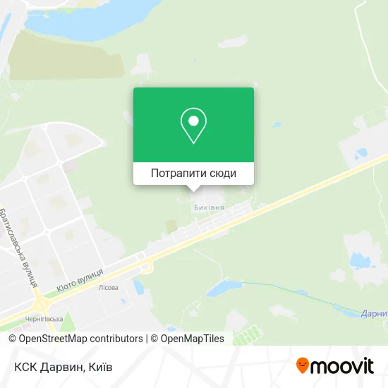 Карта КСК Дарвин