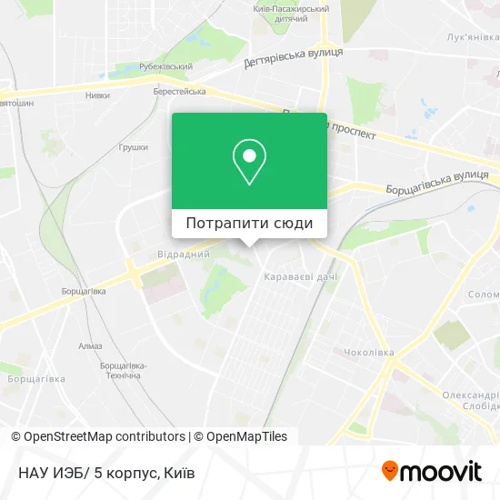 Карта НАУ ИЭБ/ 5 корпус