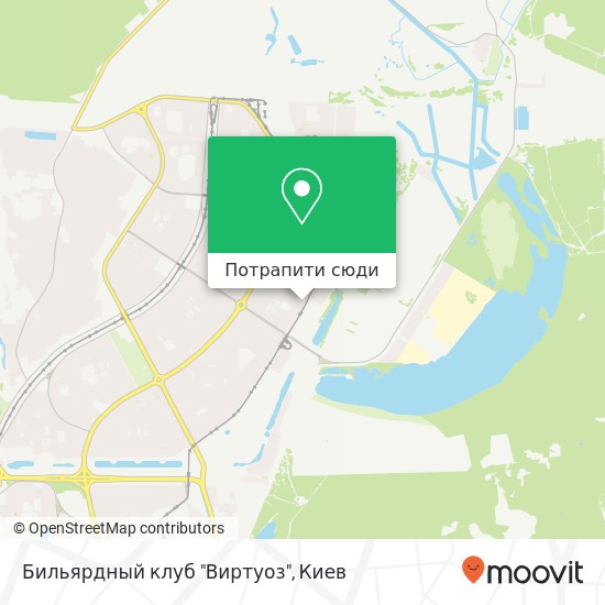 Карта Бильярдный клуб "Виртуоз"