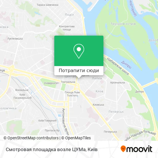 Карта Смотровая площадка возле ЦУМа