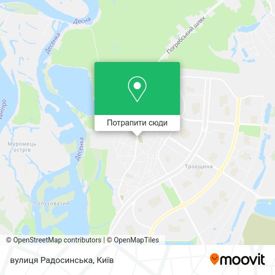 Карта вулиця Радосинська
