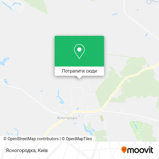 Карта Ясногородка