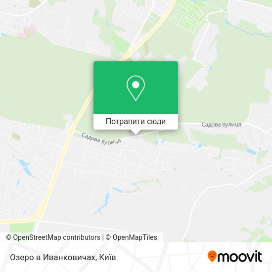 Карта Озеро в Иванковичах